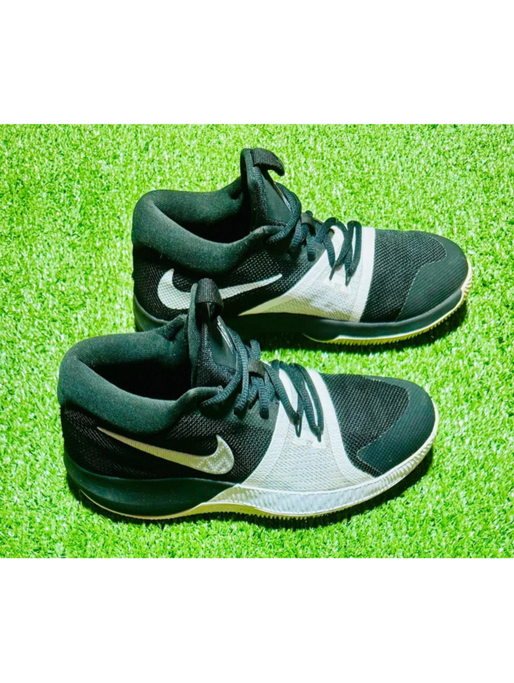 Nike Zoom Assersion GS Basketball Shoes Black/White Size 4.5Y